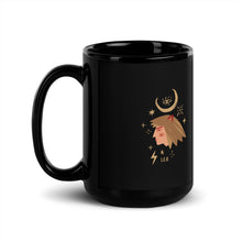  Leo Zodiac Sign Black Glossy Mug