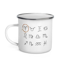  Aries Zodiac Sign Enamel Mug
