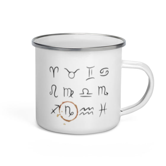 Capricorn Zodiac Sign Enamel Mug