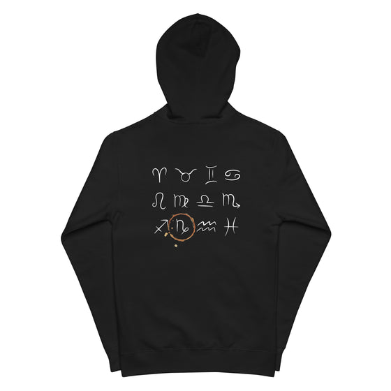 Capricorn Zodiac Sign Fleece zip up hoodie